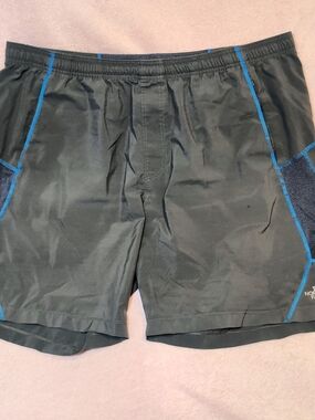 The North Face Men's Athletic Shorts with Blue Trim Size XXL